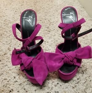 Giuseppe Zanotti Platform Heels with Bow